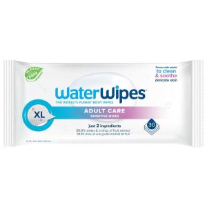 imageWaterWipes Adult Care Sensitive Body ampamp Intimate Hygiene Wipes 90 Wipes 3 Packs Extra Large Textured 999 WaterBased For Everyday Personal Uses30 Count Pack of 1