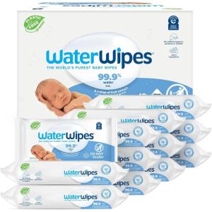 imageWaterWipes PlasticFree Original Baby Wipes 999 Water Based Wipes Unscented ampamp Hypoallergenic for Sensitive Skin 60 Count Pack of 12 Packaging May Vary60 Count Pack of 12
