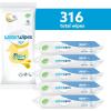 imageWaterWipes Bundle Original 300 Count 5 packs ampamp XL Bathing Wipes 16 Count 1 pack PlasticFree 999 Water Based Wipes Unscented Hypoallergenic for Sensitive Skin Packaging May Vary
