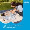 imageWaterWipes Original Baby Wipes Bundle 999 Water 3In1 Cleans Cares Protects Unscented ampamp Hypoallergenic 720 Count 12 Packs  WaterWipes Sensitive On The Go Wet Wipes 28 Count Pack of 1