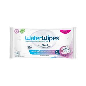 imageWaterWipes Adult Care Sensitive Body ampamp Intimate Hygiene Wipes 720 Wipes 24 Packs Extra Large Textured 999 WaterBased For Everyday Personal Uses30 Count Pack of 1